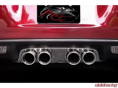 American Car Craft Perforated Exhaust Filler Panel Borla Stinger Touring Quad Round Tips Chevrolet Corvette C6 2005-2013 - ACC-042020