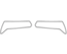American Car Craft Brushed Finish 2Pc Stainless Steel Taillight Trim Rings Chevrolet Corvette Stingray C7 2014-2019