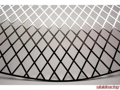 American Car Craft Brushed Polished Stainless Steel Expanded Diamond Pattern Hood Vent Grille Chevrolet Corvette C7 | Z06 | Z51 | GS 2014-2019 - ACC-052110-B