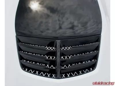 American Car Craft Brushed Polished Stainless Steel Expanded Diamond Pattern Hood Vent Grille Chevrolet Corvette C7 | Z06 | Z51 | GS 2014-2019 - ACC-052110-B