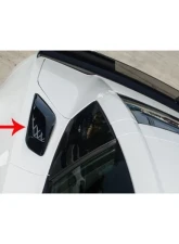 American Car Craft Polished Expanded Diamond Pattern | Stainless Steel Rear Quarter Vent Grille Overlay Chevrolet C7 Z06 2014-2019                                     - ACC-052111-P - Image 4