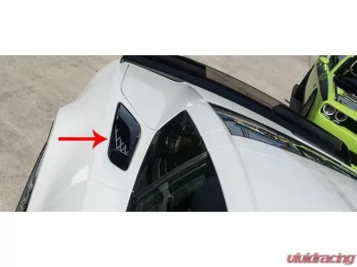 American Car Craft Polished Expanded Diamond Pattern | Stainless Steel Rear Quarter Vent Grille Overlay Chevrolet C7 Z06 2014-2019 - ACC-052111-P