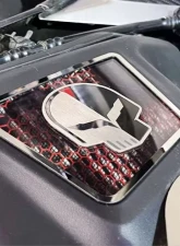 American Car Craft Stainless Jake Skull Logo Dress Up Air Intake Chevrolet Corvette Stingray C7 2014-2019                                     - ACC-053121 - Image 3