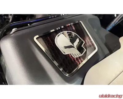 American Car Craft Stainless Jake Skull Logo Dress Up Air Intake Chevrolet Corvette Stingray C7 2014-2019 - ACC-053121