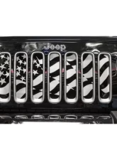 American Car Craft Stainless Steel Star Spangled Grille Jeep Wrangler JL | Gladiator 2018-2023                                     - ACC-142132 - Image 4