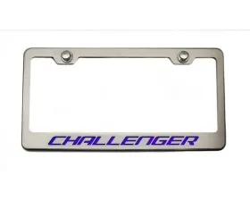 American Car Craft Synergy Green Solid Custom License Plate Frame w/Challenger Lettering