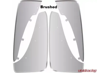 American Car Craft Brushed Durable Triple Layer Construction Mud Guards Dodge Challenger 2008-2014 - ACC-152040-B