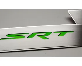 American Car Craft Synergy Green Solid Polished Trim SRT Front Door Badges Dodge Charger 2011-2018