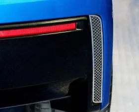 American Car Craft 2Pc Stainless Steel Brushed Rear Valance Laser Mesh Vent Grilles Chevrolet Corvette Stingray C7 2014-2019