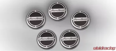 American Car Craft 5Pc Super Sport Style Brushed Black Engine Fluid Cap Cover Chevrolet Camaro SS 2010-2022 - ACC-103075-BBLK