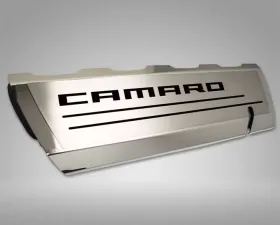 American Car Craft 2Pc Polished Stainless Steel Brushed Black Fuel Rail Cover Chevrolet Camaro SS 2016-2021