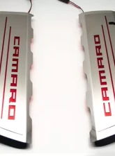 American Car Craft 2Pc Polished Stainless Steel Blue Carbon Fiber Fuel Rail Cover Chevrolet Camaro SS 2016-2021                                     - ACC-103077/103078-BLU - Image 7