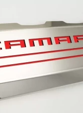 American Car Craft 2Pc Polished Stainless Steel Bright Red Solid Fuel Rail Cover Chevrolet Camaro SS 2016-2021                                     - ACC-103077/103078-BSRD - Image 8