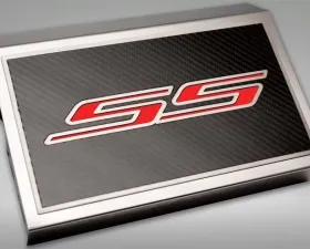 American Car Craft Brushed Bright Red Solid Fuse Box Cover Chevrolet Camaro SS 2016-2021