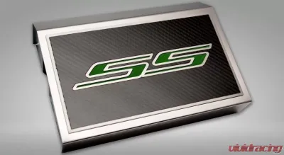 American Car Craft Brushed Green Carbon Fiber Fuse Box Cover Chevrolet Camaro SS 2016-2021 - ACC-103090/103094-GRN
