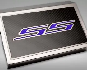 American Car Craft Brushed Purple Carbon Fiber Fuse Box Cover Chevrolet Camaro SS 2016-2021