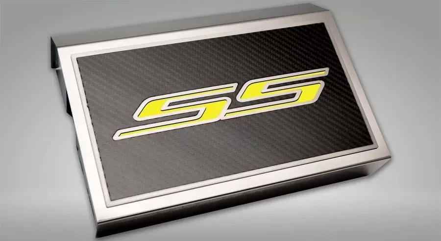 American Car Craft Brushed Yellow Solid Fuse Box Cover Chevrolet Camaro SS 2016-2021 - ACC-103090/103094-SYLW
