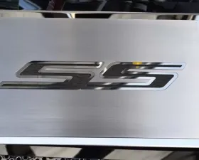 American Car Craft Brushed Stainless Steel Black Fuse Box Cover Chevrolet Camaro SS 2016-2021