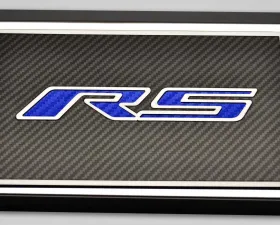 American Car Craft Polished Blue Carbon Fiber Fuse Box Cover Chevrolet Camaro RS 2016-2021