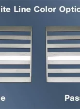 American Car Craft American Flag Emblem 1 Piece Set | Stainless Steel Brushed White                                     - ACC-142123 - Image 4