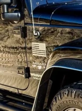 American Car Craft American Flag Emblem 1 Piece Set | Stainless Steel Brushed White                                     - ACC-142123 - Image 5