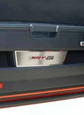 American Car Craft 2Pc Brushed Black Stainless Steel Door Badge Plate w/SRT8 Inlay Dodge Challenger 2008-2014                                     - ACC-151023-BBLK - Image 2