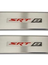 American Car Craft 2Pc Brushed Black Stainless Steel Door Badge Plate w/SRT8 Inlay Dodge Challenger 2008-2014                                     - ACC-151023-BBLK - Image 3