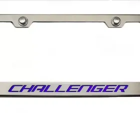American Car Craft Plum Crazy Custom License Plate Frame w/Challenger Lettering