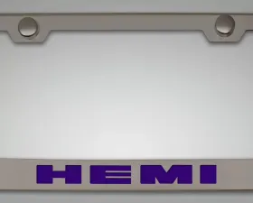 American Car Craft Plum Crazy Stainless Steel Custom HEMI License Plate Frame