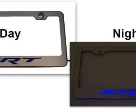 American Car Craft Purple Carbon Fiber Stainless Steel Custom Dodge SRT License Plate Frame