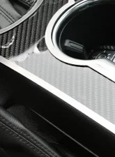 American Car Craft Premium Carbon Fiber Shifter Plate w/Brushed Stainless Trim Ford Mustang 2015-2021                                     - ACC-271074 - Image 2