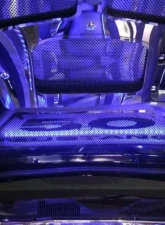 American Car Craft Perforated Blue LED Illuminated 5.0 Hood Panel Vanity Plate Ford Mustang GT 2010-2012                                     - ACC-273037-BLUL - Image 2