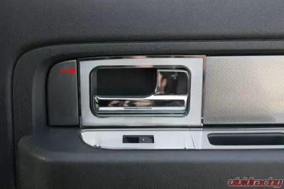 American Car Craft 4Pc Polished Stainless Steel Door Handle Pull Plates Ford F-150 | Raptor 2010-2014 - ACC-771018