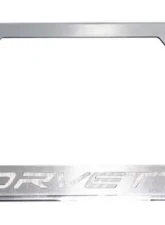 American Car Craft White Carbon Fiber Corvette Style License Plate Frame Chevrolet C8 Corvette Stingray 2020-2024                                     - ACC-882008-WHT - Image 4