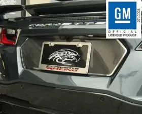 American Car Craft Stainless Steel Corvette Racing Style License Plate Frame Chevrolet C8 Corvette Stingray 2020-2024