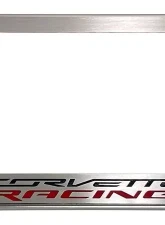 American Car Craft Stainless Steel Corvette Racing Style License Plate Frame Chevrolet C8 Corvette Stingray 2020-2024                                     - ACC-882009 - Image 3