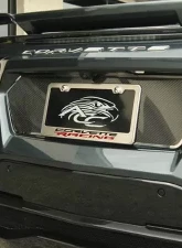 American Car Craft Stainless Steel Corvette Racing Style License Plate Frame Chevrolet C8 Corvette Stingray 2020-2024                                     - ACC-882009 - Image 4