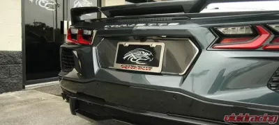 American Car Craft Stainless Steel Corvette Racing Style License Plate Frame Chevrolet C8 Corvette Stingray 2020-2024 - ACC-882009