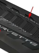 American Car Craft Engine Shroud CORVETTE Lettering | Stainless Steel Brushed Chevrolet Corvette C8 | Coupe 2020-2022                                     - ACC-883002 - Image 2