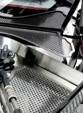 American Car Craft Carbon Fiber Insert Stainless Steel Rear Cowl Covers Chevrolet Corvette Coupe C8 2020-2024                                     - ACC-883023 - Image 4