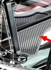American Car Craft Carbon Fiber Insert Stainless Steel Rear Cowl Covers Chevrolet Corvette Coupe C8 2020-2024                                     - ACC-883023 - Image 5