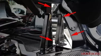 American Car Craft Polished Finish Rear Window Accents Chevrolet Corvette Coupe C8 2020-2024 - ACC-883043