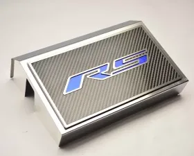 American Car Craft Brushed Black Carbon Fiber Fuse Box Cover Chevrolet Camaro RS 2016-2021