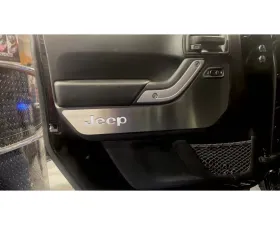 American Car Craft 2Pc White Carbon Fiber Front Door Guards Brushed Jeep Wrangler JK 2007-2018