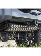 American Car Craft White Carbon Fiber Black Powder Coat Muffler Cover Jeep Wrangler JK 2007-2018                                     - ACC-142135-WHT - Image 3