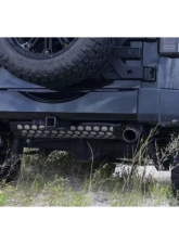 American Car Craft White Carbon Fiber Black Powder Coat Muffler Cover Jeep Wrangler JK 2007-2018                                     - ACC-142135-WHT - Image 5