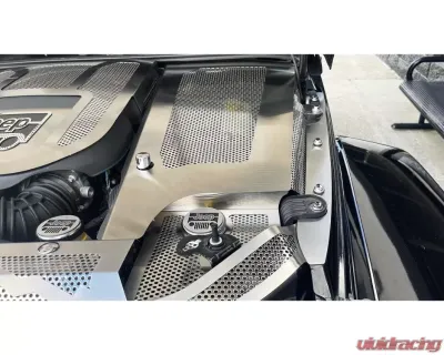 American Car Craft 3pc Blue LED Fender Covers Brushed w/Perforation Jeep Wrangler JK 2007-2018 - ACC-143010-BLUL