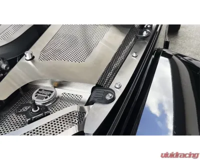 American Car Craft 3pc Blue LED Fender Covers Brushed w/Perforation Jeep Wrangler JK 2007-2018 - ACC-143010-BLUL