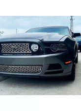 American Car Craft Honeycomb Upper Front Grille Overlay Polished Stainless Steel Ford Mustang 2010-2014                                     - ACC-272041 - Image 5