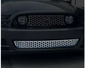 American Car Craft Polished Stainless Steel Honeycomb Lower Front Grille Overlay Ford Mustang 2010-2014